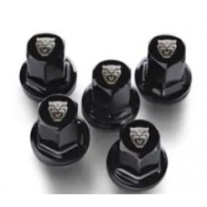 JAGUAR LOGO BLACK WHEEL NUTS
